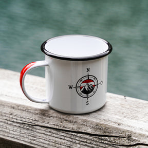 Kompass Emaille Tasse