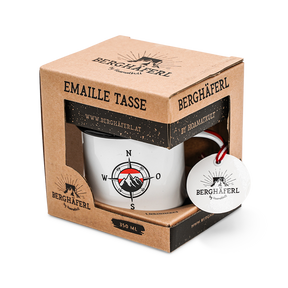 Kompass Emaille Tasse