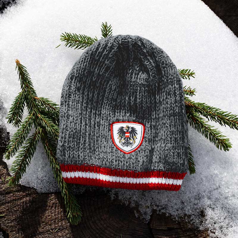 Österreich Kult Beanie - Dunkelgrau