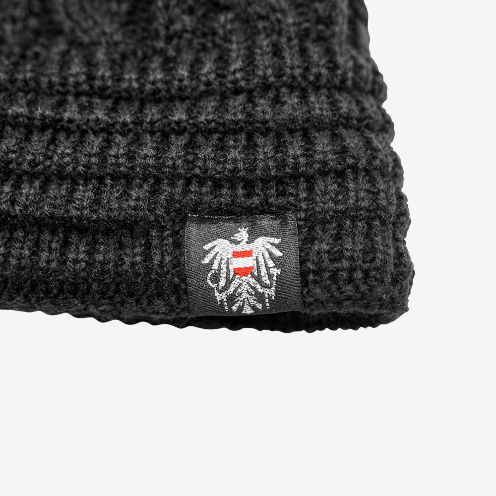Österreich Glitzer Mütze - schwarz