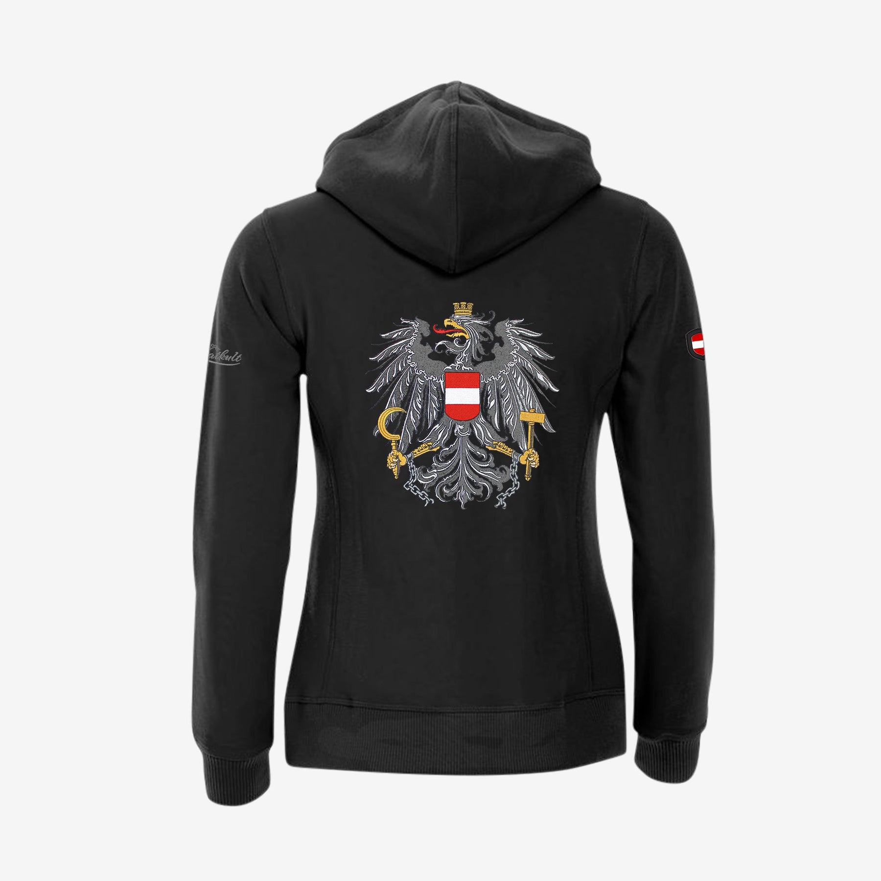 Österreich Zip-Hoodie (Stick)