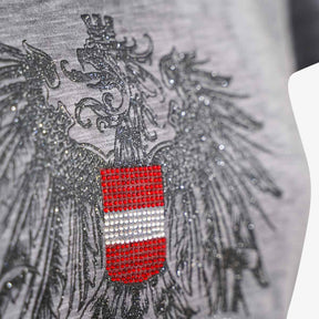 Austrian Girl Glitzer T-Shirt - anthrazit