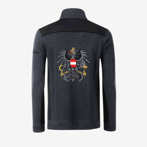 Österreich Strickfleecejacke mit Softshelleinsatz