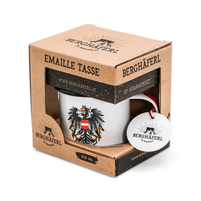 Österreich Adler Emaille Tasse