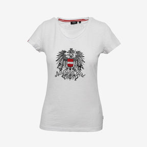 Austrian Girl Glitzer T-Shirt - weiss