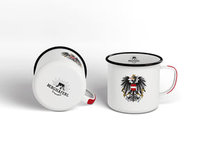 Österreich Adler Emaille Tasse