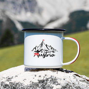 Austria Emaille Tasse