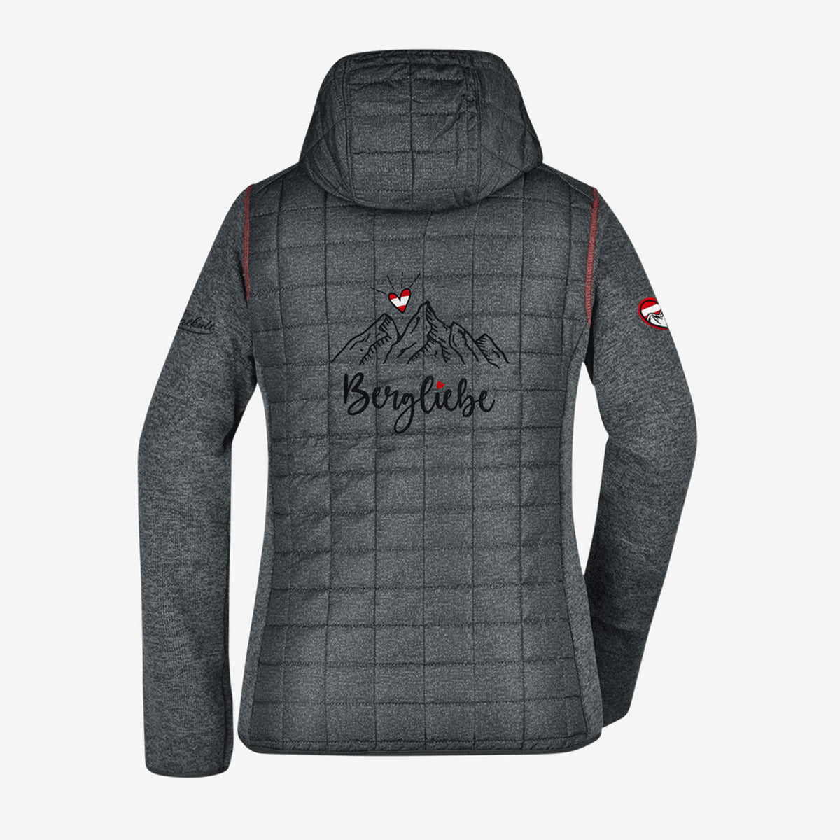Schwarze Bergliebe Jacke Damen #Farbe_Grau