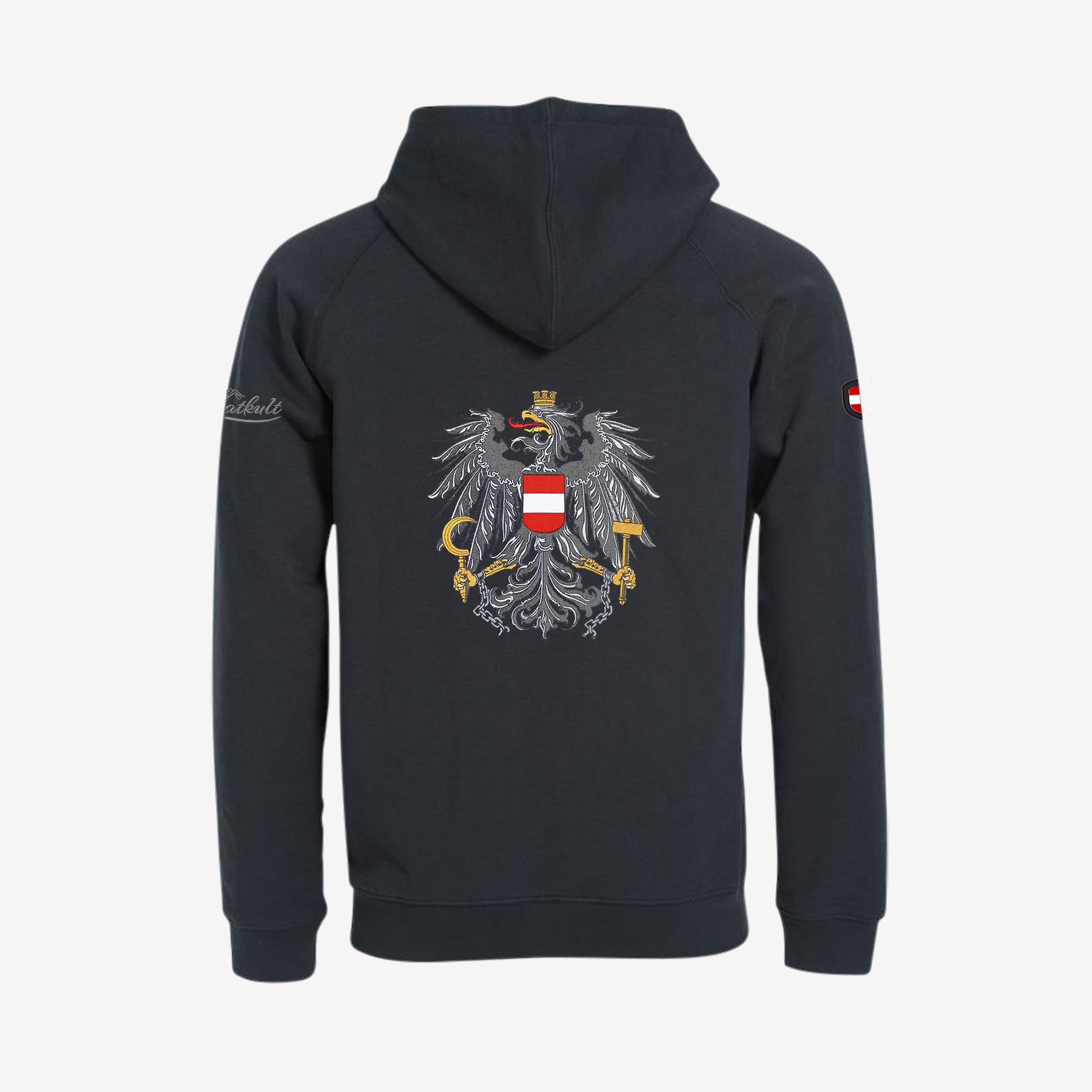 Österreich Adler Kult Zip-Hoodie (Stick)