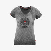 Trachtenshirt Damen mit Österreich Adler #Farbe_Dunkelgrau