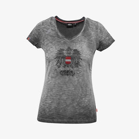 Austrian Girl Glitzer T-Shirt - anthrazit
