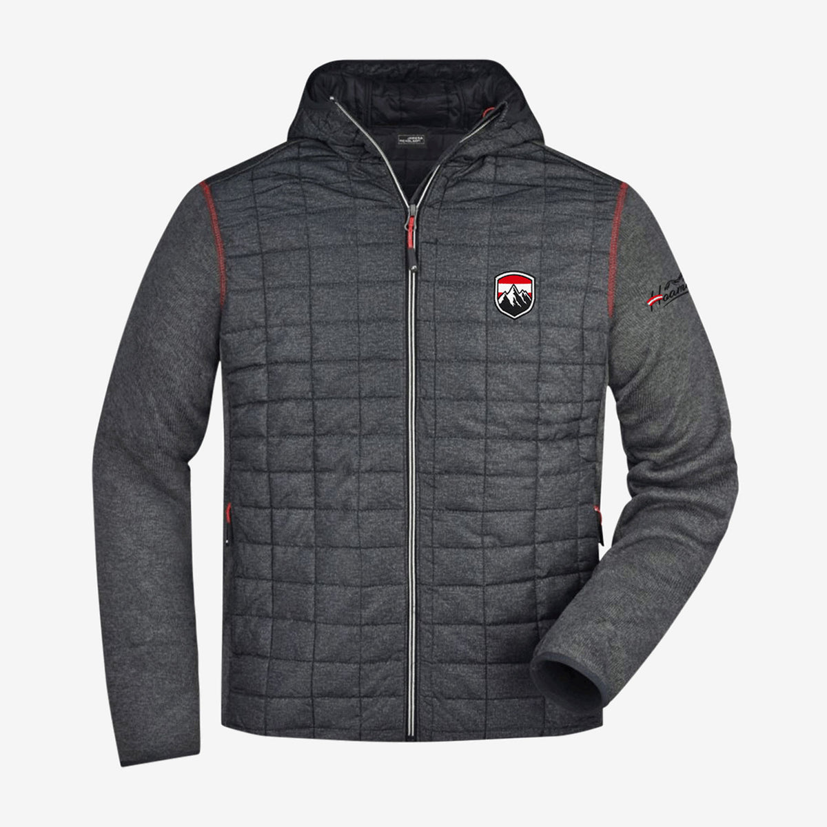 Wanderjakce Steppjacke kaufen #Farbe_Grau 
